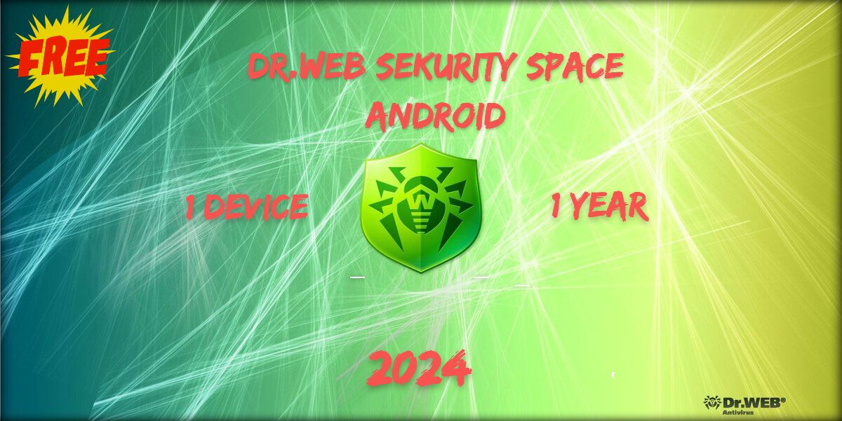 Антивирус Dr.Web Security Space для Android 1 ГОД
