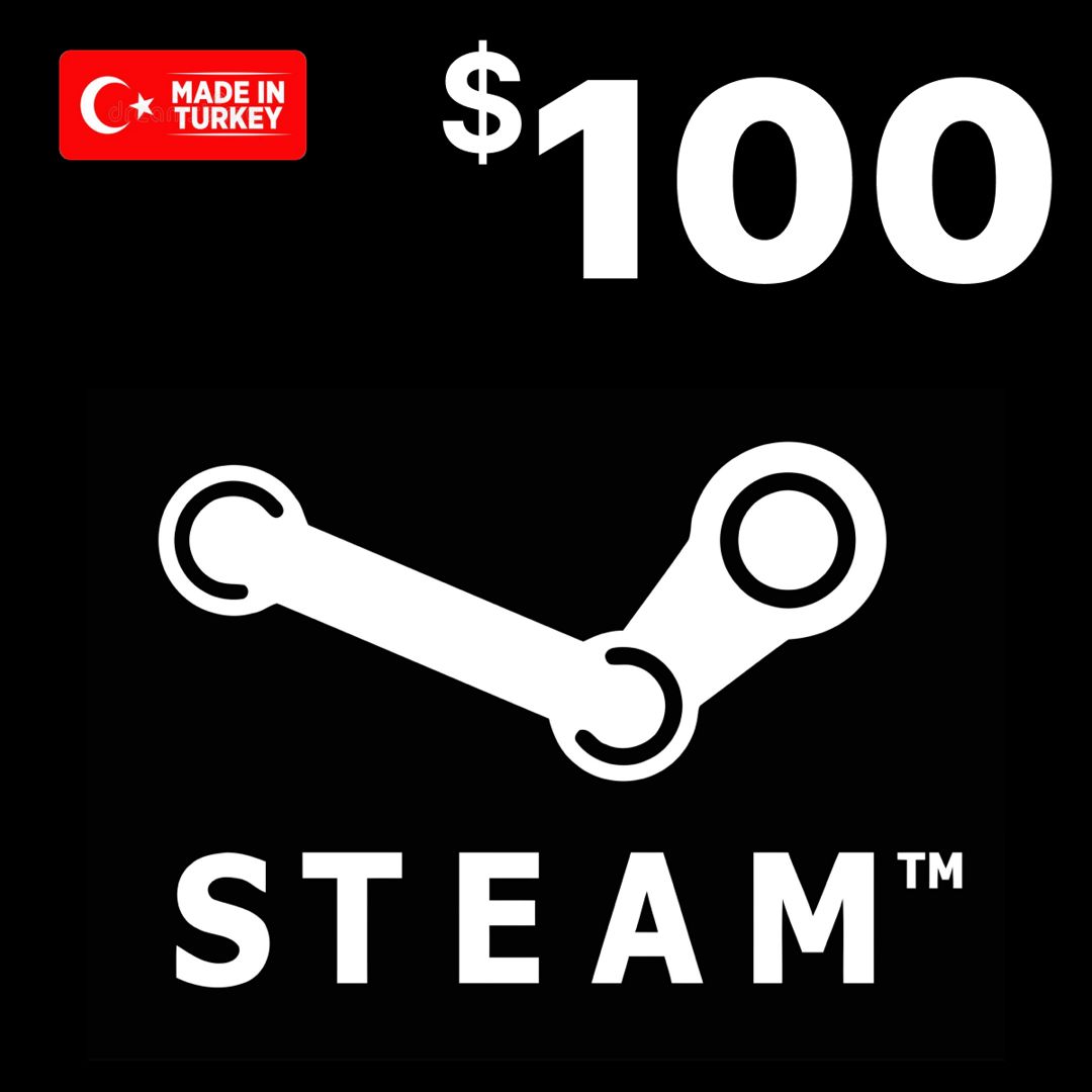 Steam 100 USD Turkey / Код активации Турция / Подарочная карта Стим ...