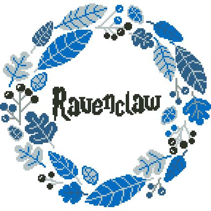 Схема Вышивки Крестом Для Начинающих Когтевран Гарри Поттер PDF.