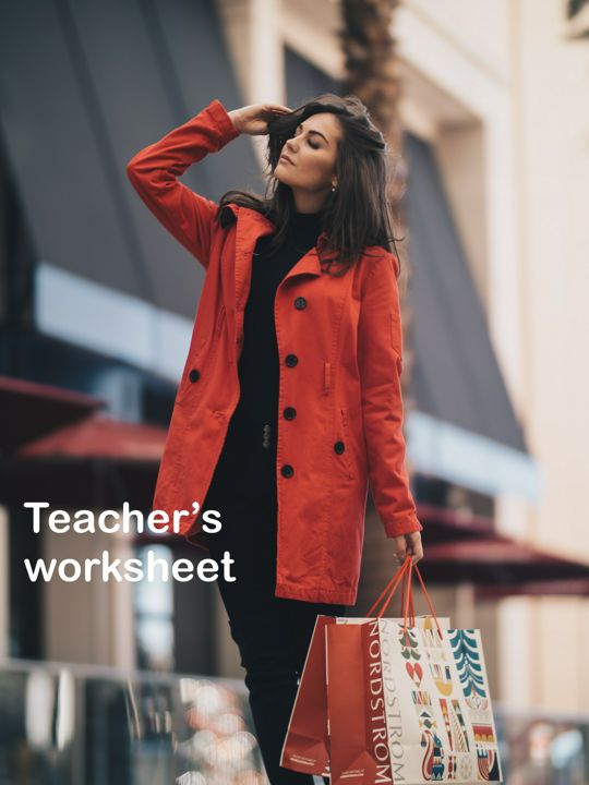 Готовый урок в формате ЕГЭ. Shopping, Teacher’s book.