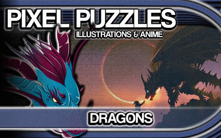 Pixel Puzzles Illustrations & Anime - Jigsaw Pack: Dragons