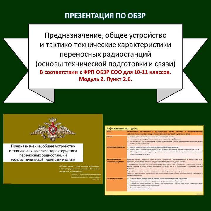 Презентация по ОБЗР «Предназначение, общее устройство и ТТХ переносных радиостанций (ОТПиС)»