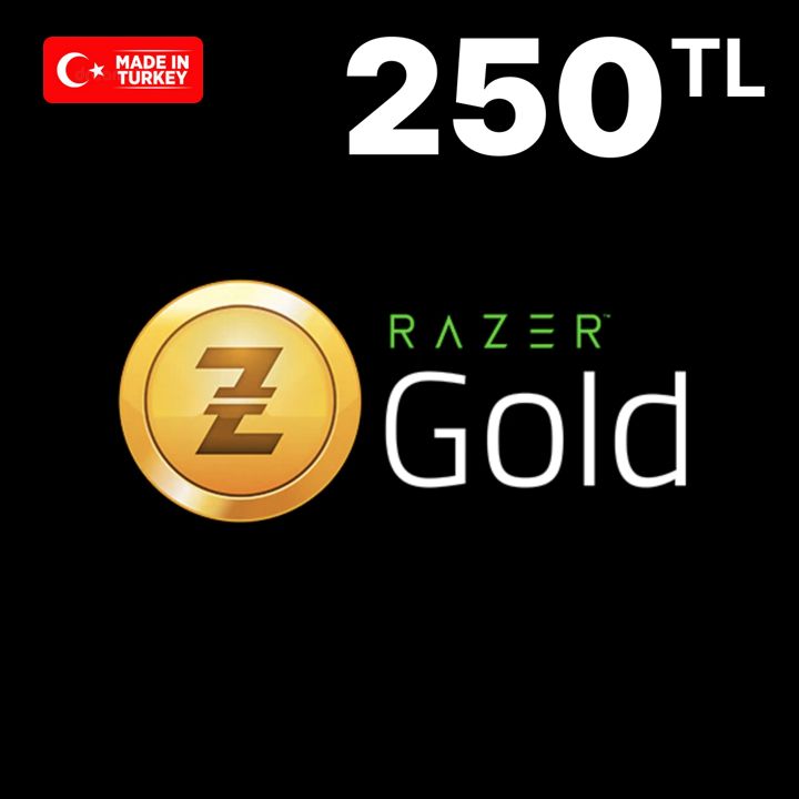 Код пополнения Razer Gold Card номиналом 250 лир, Gift Card 250 TRY , регион Турция