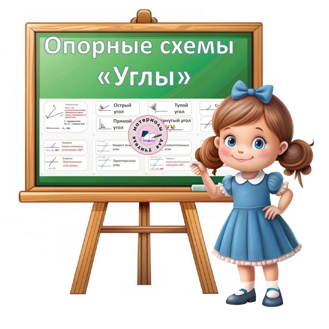 Опорные схемы «Углы. Виды углов» – ваш ключ к успеху в геометрии!