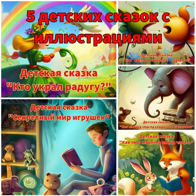 Детские сказки с иллюстрациями. Сборник из пяти детских сказок. - Елена ...