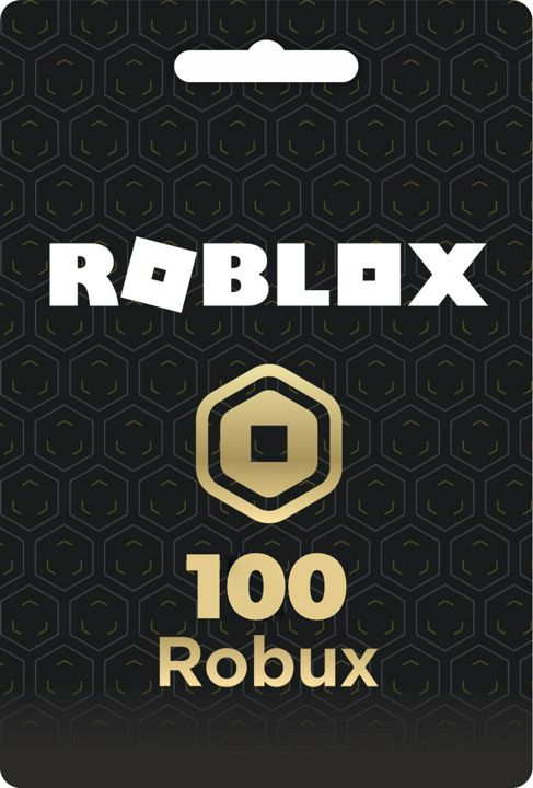 Подарочная Карта на 100 Robux для Roblox глобальная