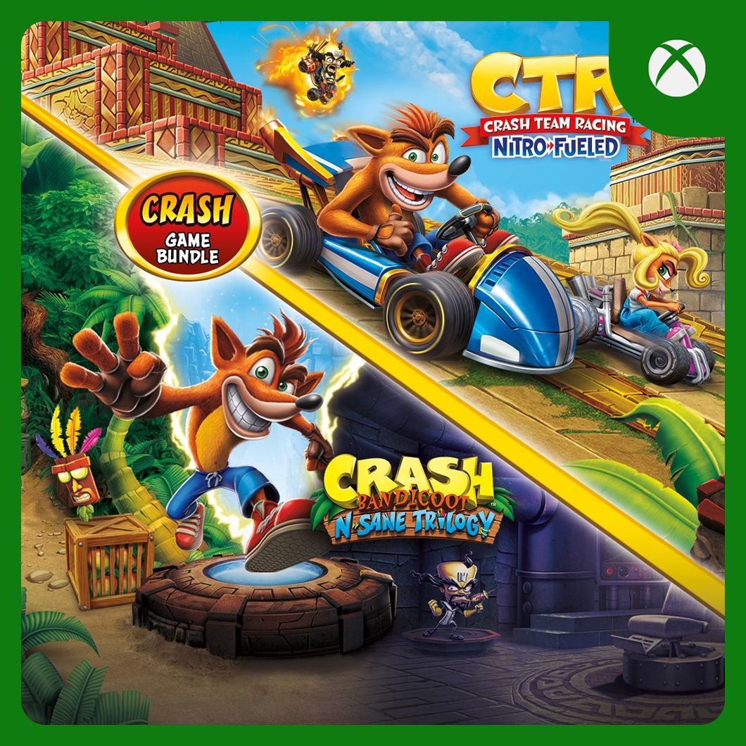 Crash Bandicoot Bundle - N. Sane Trilogy + CTR Nitro-Fueled | Xbox One & Series X|S