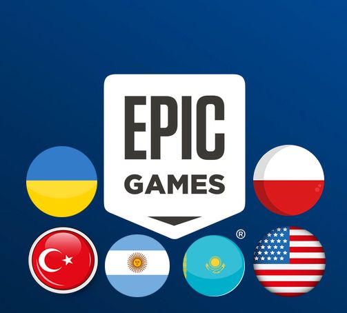 Новый аккаунт Epic Games KZ, TR, AR, UA, USA, PL, IN