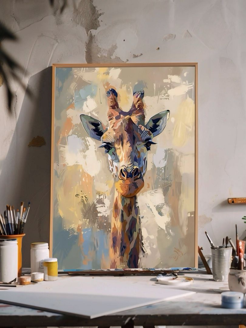 Постер жираф