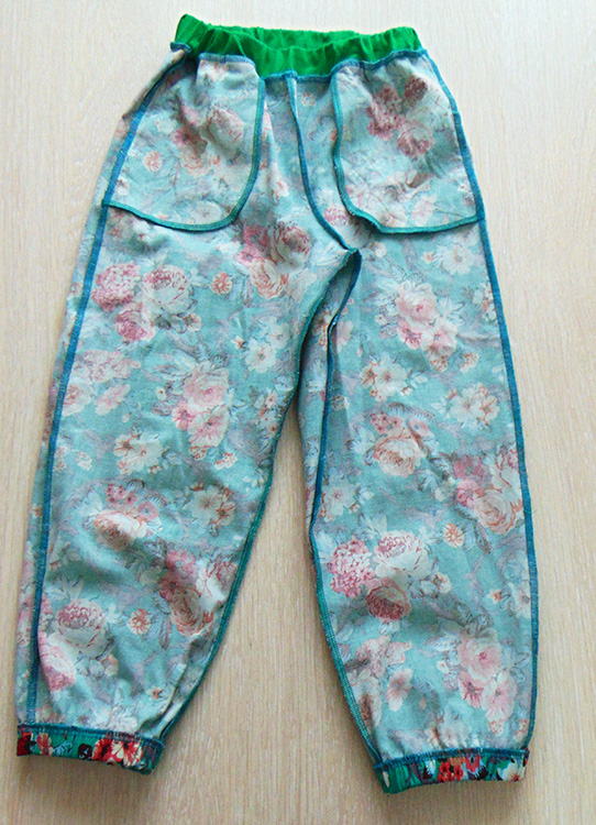 Рост 104 Выкройка детские брюки на резинке. ПДФ А4 принтер - Руденко ...