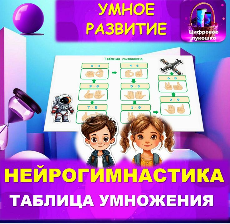 Нейрогимнастика. Математика. Таблица умножения.