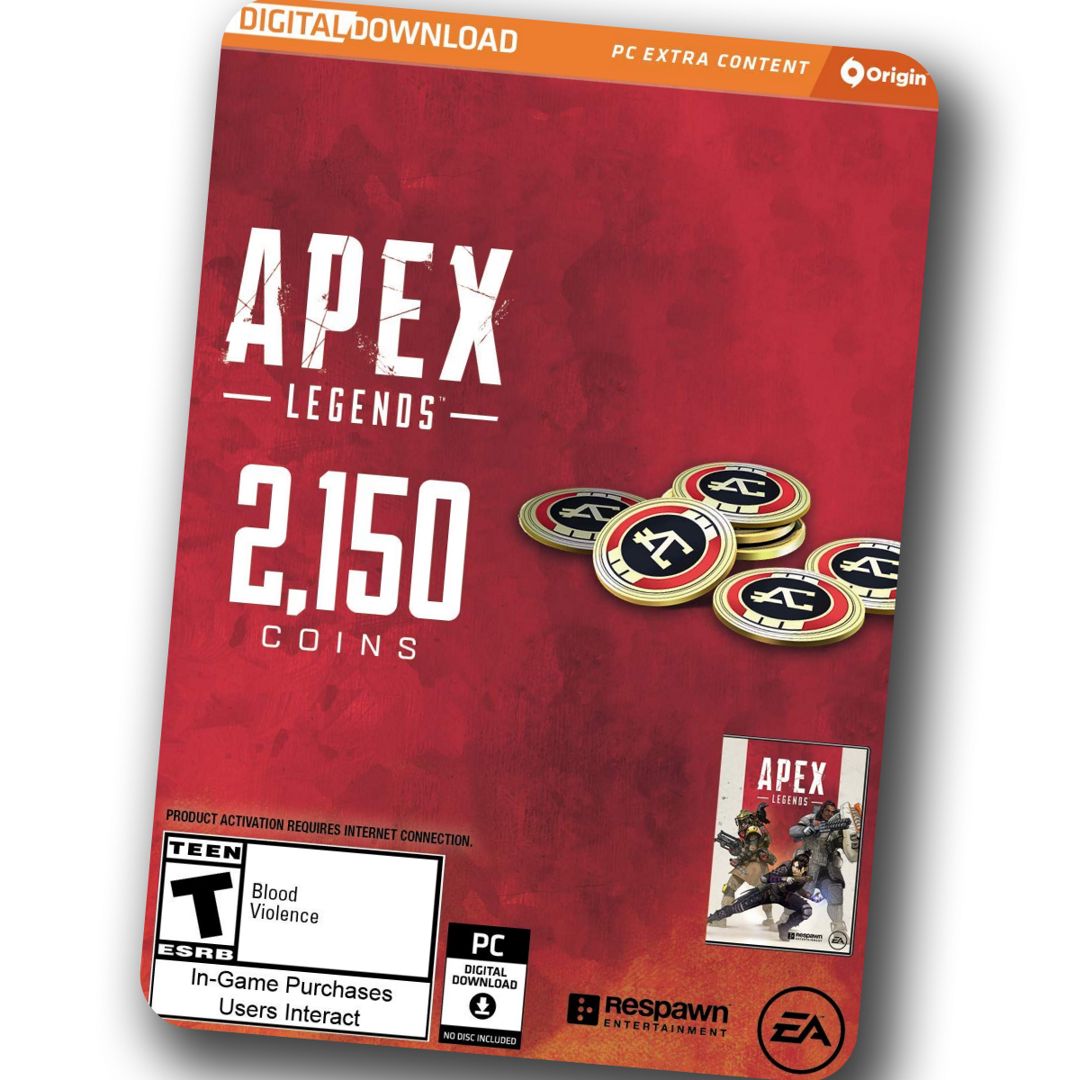 Apex Legends 2150 Coins код пополнения Апекс PC/Origin/EA app