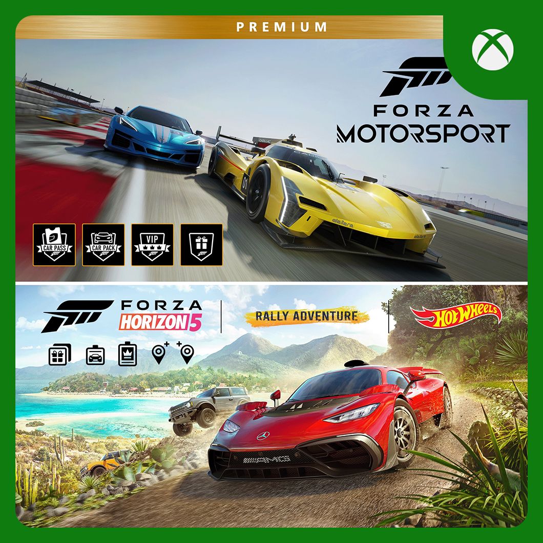 Forza Motorsport and Forza Horizon 5 Premium Editions Bundle | Xbox Series X|S