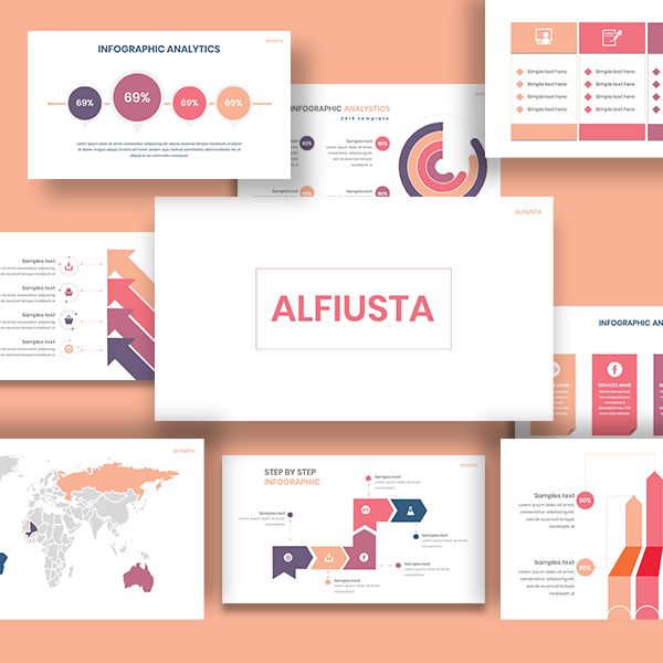 Шаблон презентации Alfiusta для персонального брендинга