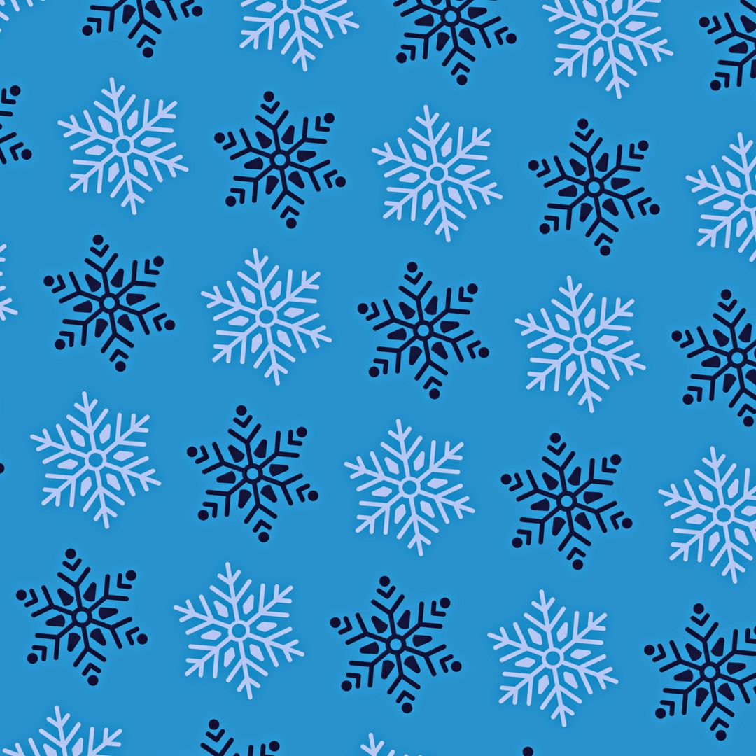 Снежинки на синем фоне
