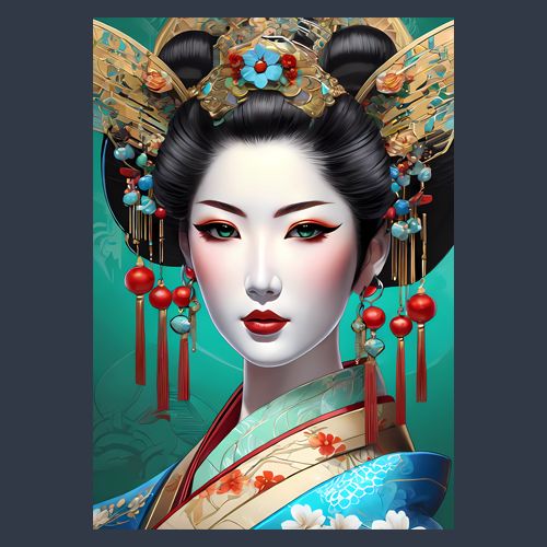 Цифровой постер «Geisha8»