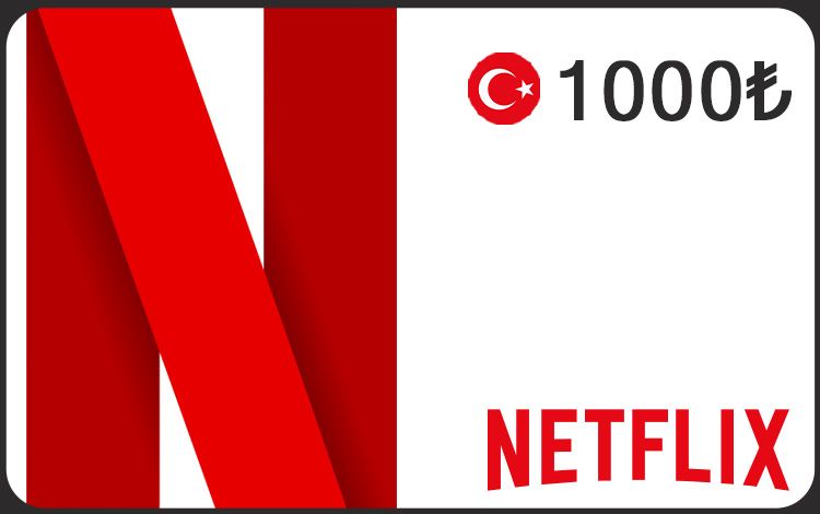 Карта оплаты Netflix 1000 TL Turkey [Цифровая версия]