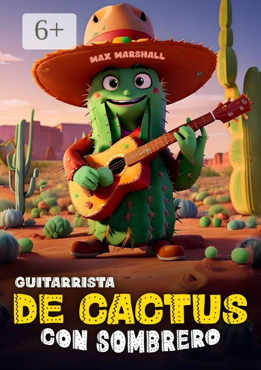 Guitarrista de Cactus con Sombrero