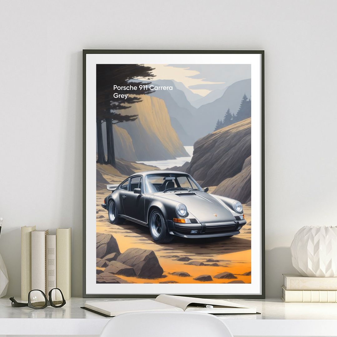 Цифровой постер авто Porsche 911 Carrera