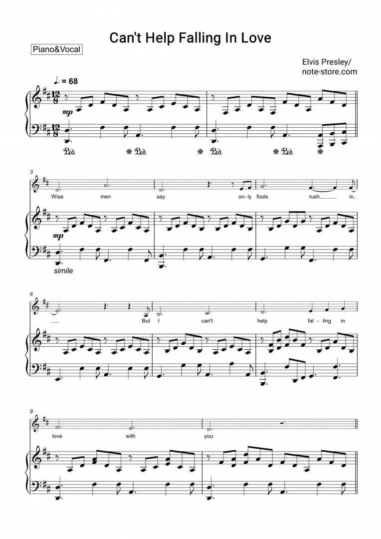 Элвис пресли can t help перевод. Elvis Presley can't help Falling in Love Ноты. Элвис Пресли can't help Falling in Love Ноты для фортепиано. Can't help Falling in Love Ноты. Intorno all'Idol mio Ноты.