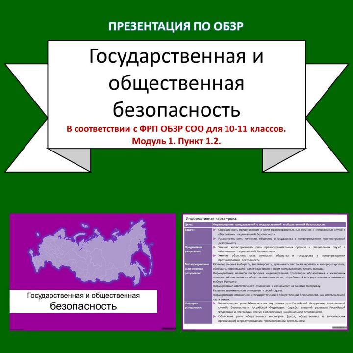 Презентация по ОБЗР «Государственная и общественная безопасность»