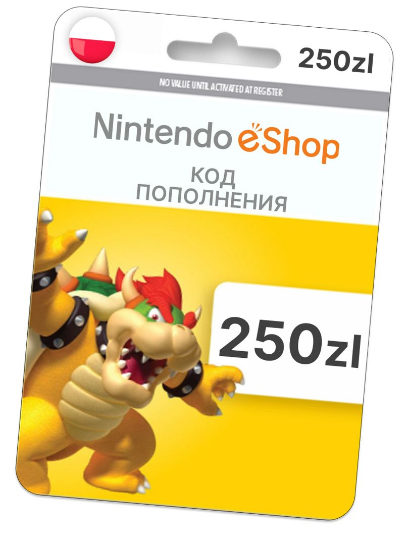 Карта оплаты Nintendo eShop Gift Card 250 PLN