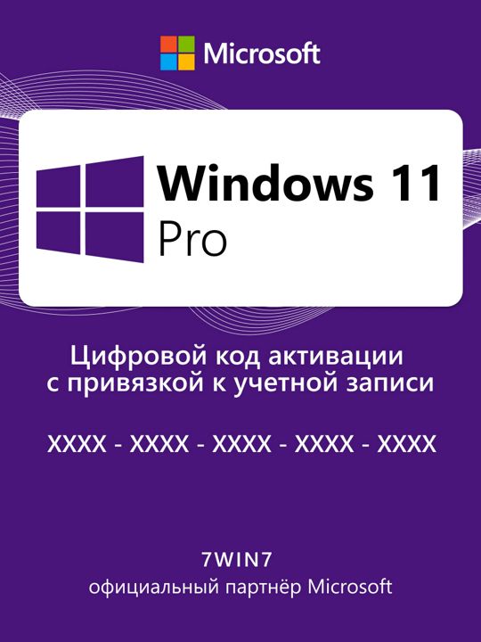 Windows 11 Pro ESD бессрочная лицензия с привязкой к учетной записи / Гарантия / Партнер Microsoft