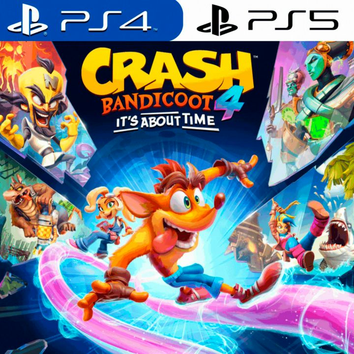 Crash Bandicoot 4: It’s About Time для PS4 и PS5 (активация на Ваш турецкий аккаунт).