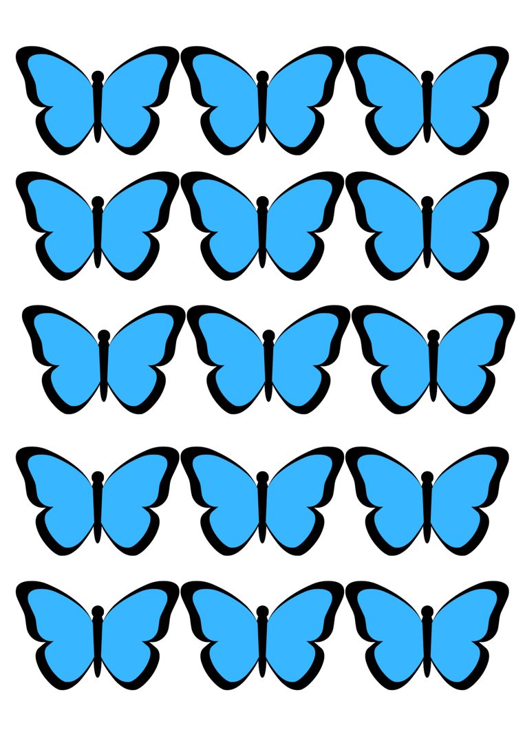 Бабочки для светящихся букетов