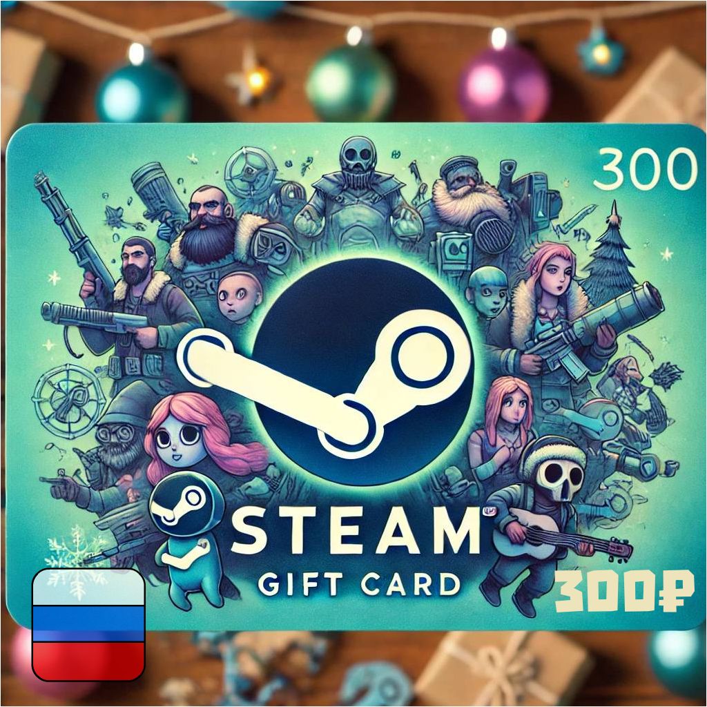 Подарочная карта Steam 300 рублей Россия и СНГ - скачать ключи на ...