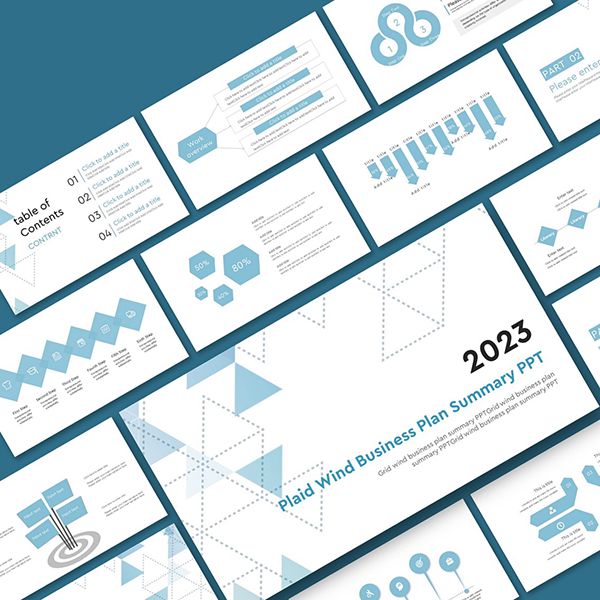 Шаблон презентации бизнес-плана BlueWind