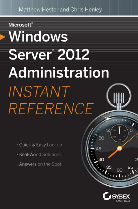 Windows Server 2012 Admin Inst