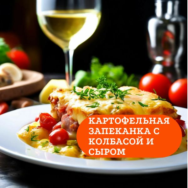 Рецепт картофельной запеканки с колбасой и сыром