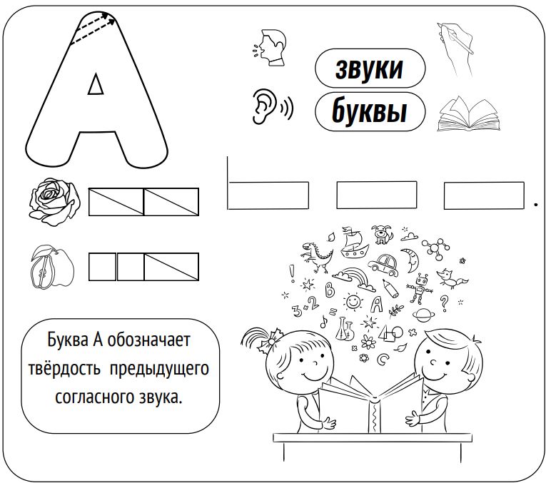 Картточки для закрепления букв