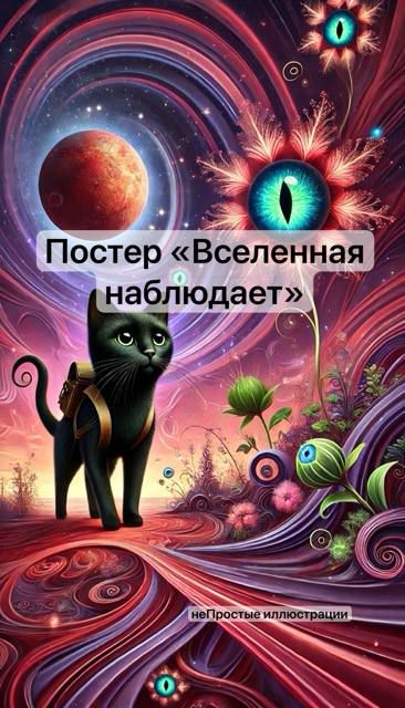 Постер "Вселенная наблюдает"