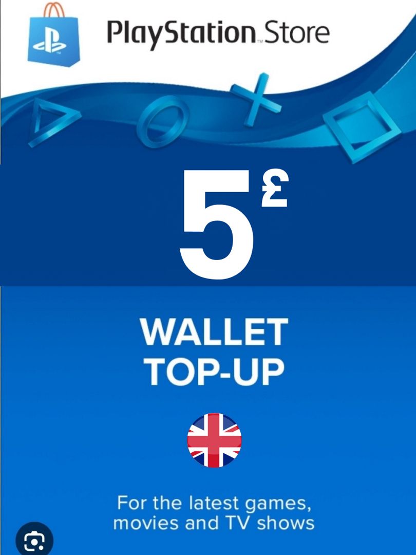 Карта пополнения кошелька PlayStation Store 5 GBP UK (Великобритания ...