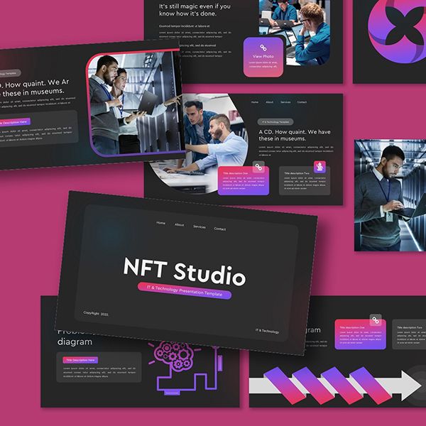 Шаблон презентации IT-технологий Nft Studio