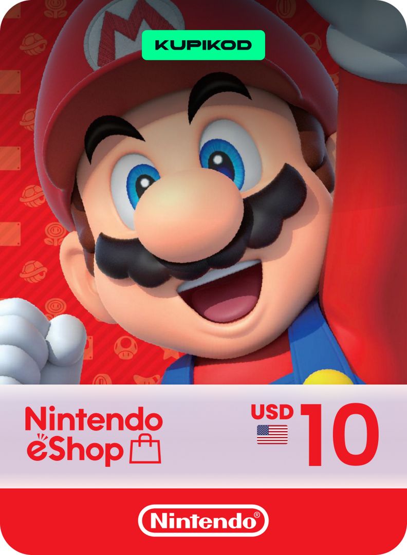 Карта для пополнения Nintendo eShop: 10 долларов (USD) US - скачать ...