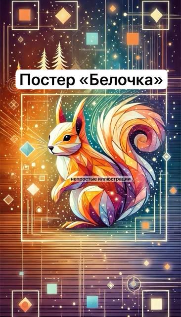 Постер "Белочка"