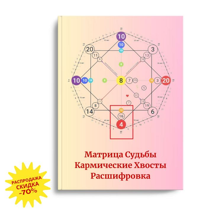 ГАЙД "Матрица Судьбы, Расшифровка Кармических Хвостов" , электронный формат pdf