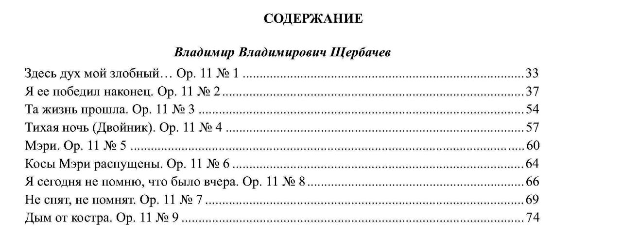 Поэзия А. Блока в творчестве В. Щербачева. Для голоса и фортепиано