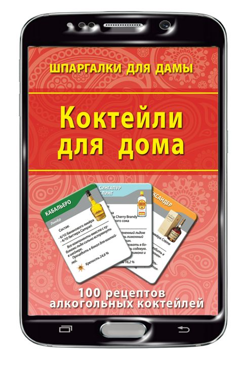 Коктейли для дома набор карточек (на Вашем смартфоне)