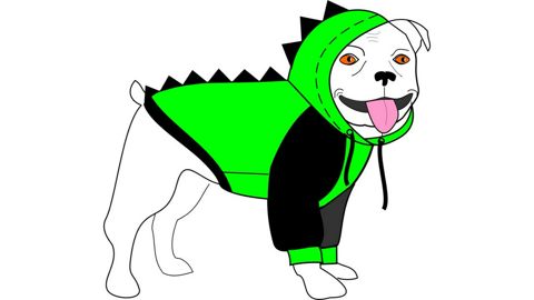 Выкройка худи для собаки размер 6XL - dress for dogs - скачать на ...