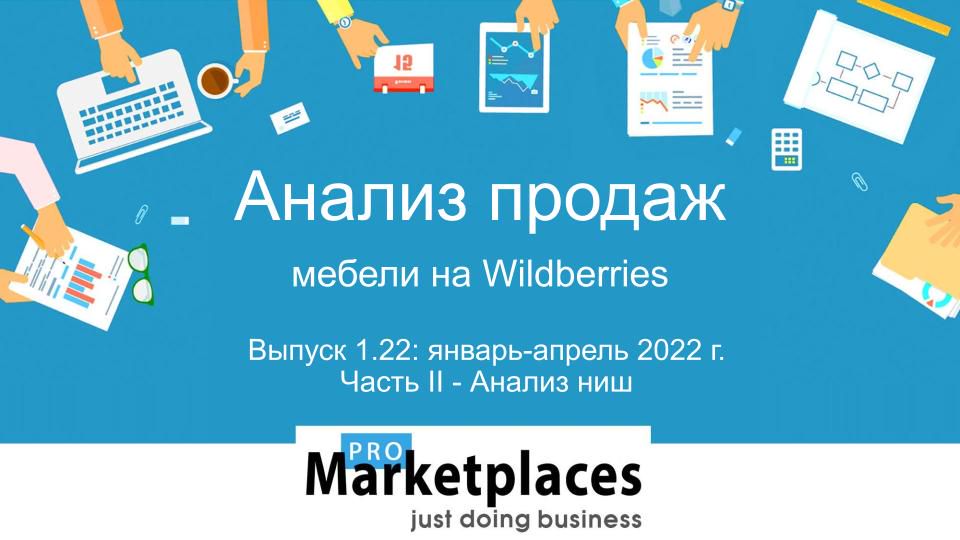 Анализ продаж категории Мебель на Wildberries январь-апрель 2022г Часть II Выпуск 1.22-Анализ ниш